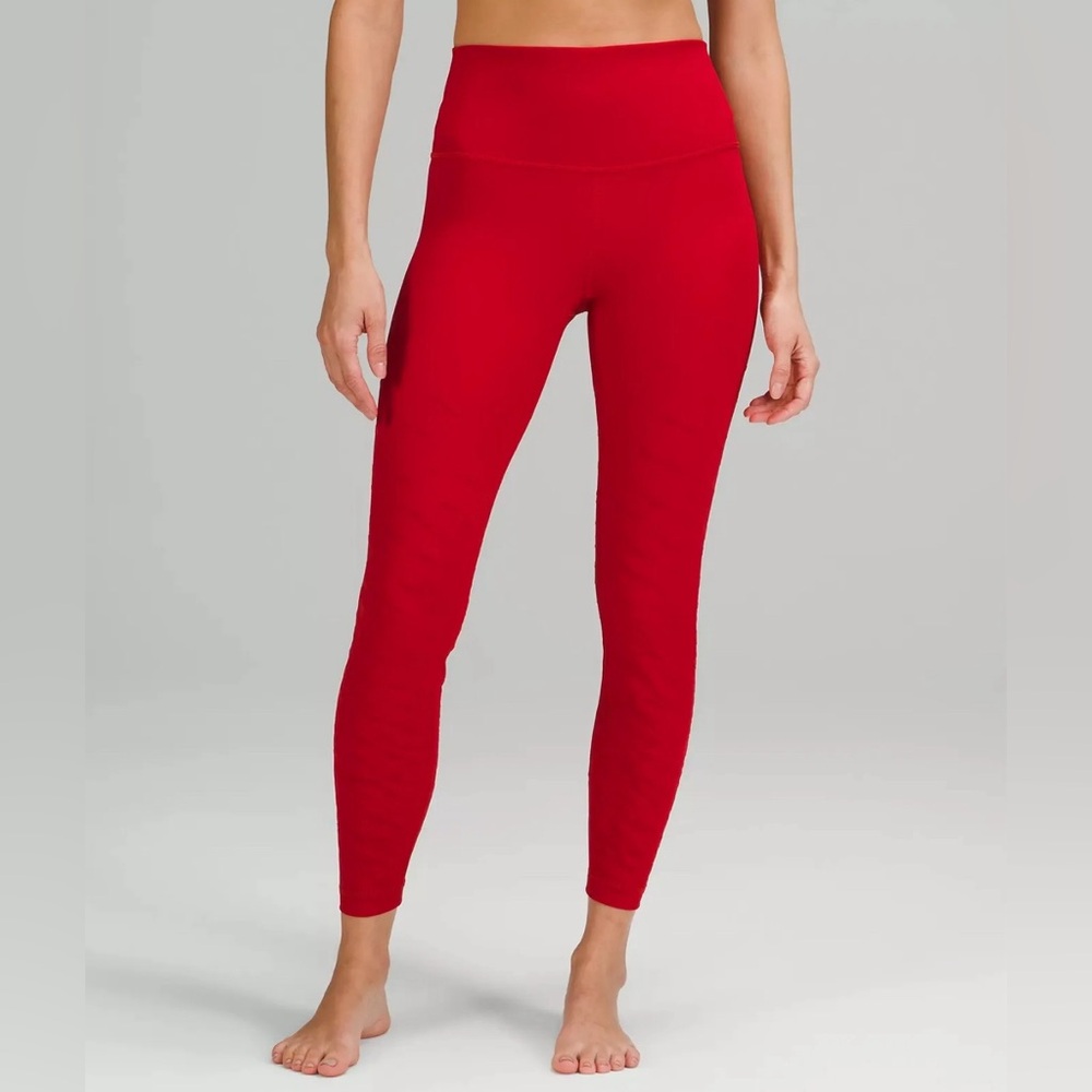 Lululemon Lunar New Year Wunder Under Leggings 25” Red - Limited Edition